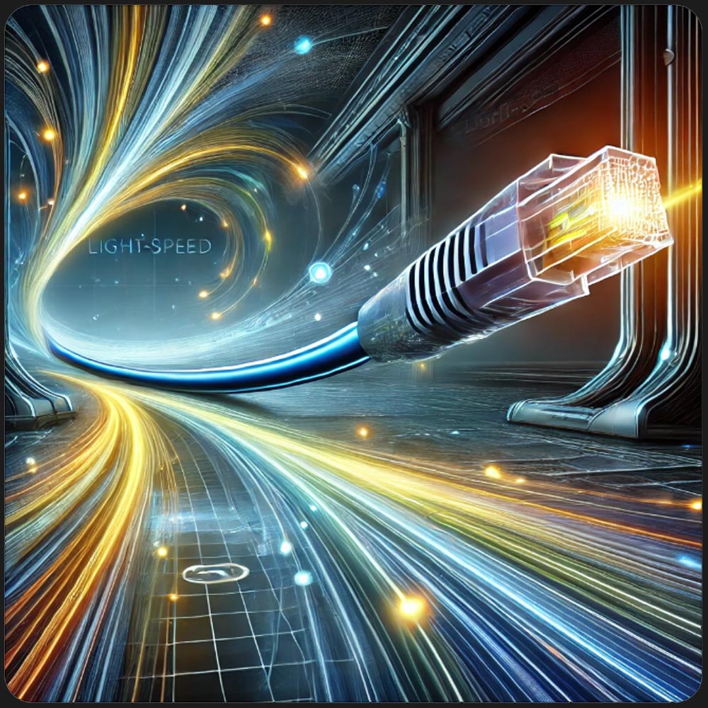 Light-Speed Ethernet Cable
